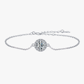 Elegant Clear CZ Charm Bracelet – 925 Sterling Silver Fine Jewelry