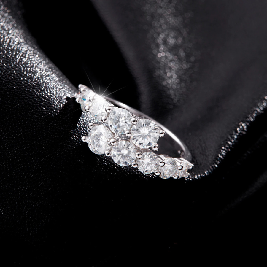 Classic Round CZ Eternity Band Ring – 925 Sterling Silver