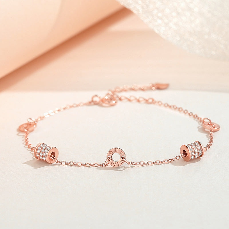 18K Glamour Bracelet – 925 Sterling Silver