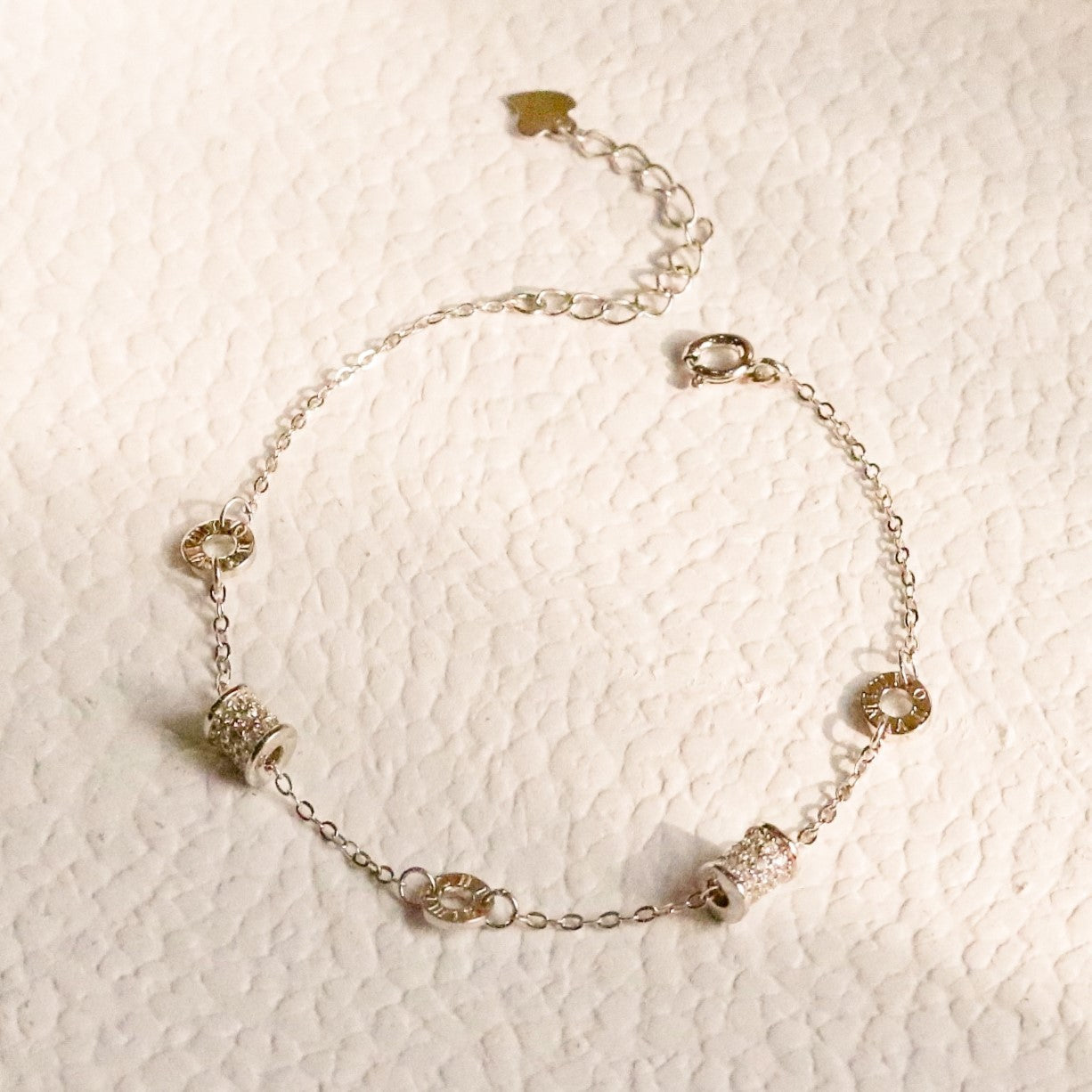 18K Glamour Bracelet – 925 Sterling Silver