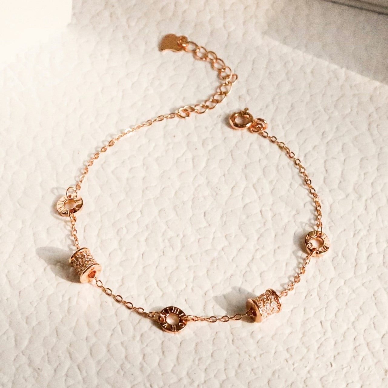 18K Glamour Bracelet – 925 Sterling Silver