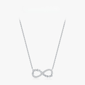 Romantic Infinite Love CZ Necklace – Solid 925 Sterling Silver Pendant