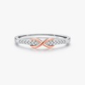 Rose Gold Infinity Ring – 925 Sterling Silver