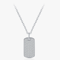 Trendy Rectangle Moissanite Necklace – D Color 925 Sterling Silver Jewelry