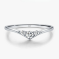 Simple Eternity Moissanite Ring – 925 Sterling Silver
