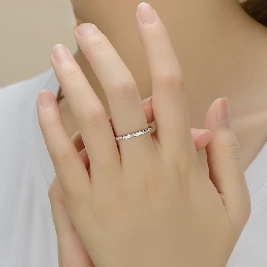 Elegant Simple CZ Ring – 925 Sterling Silver